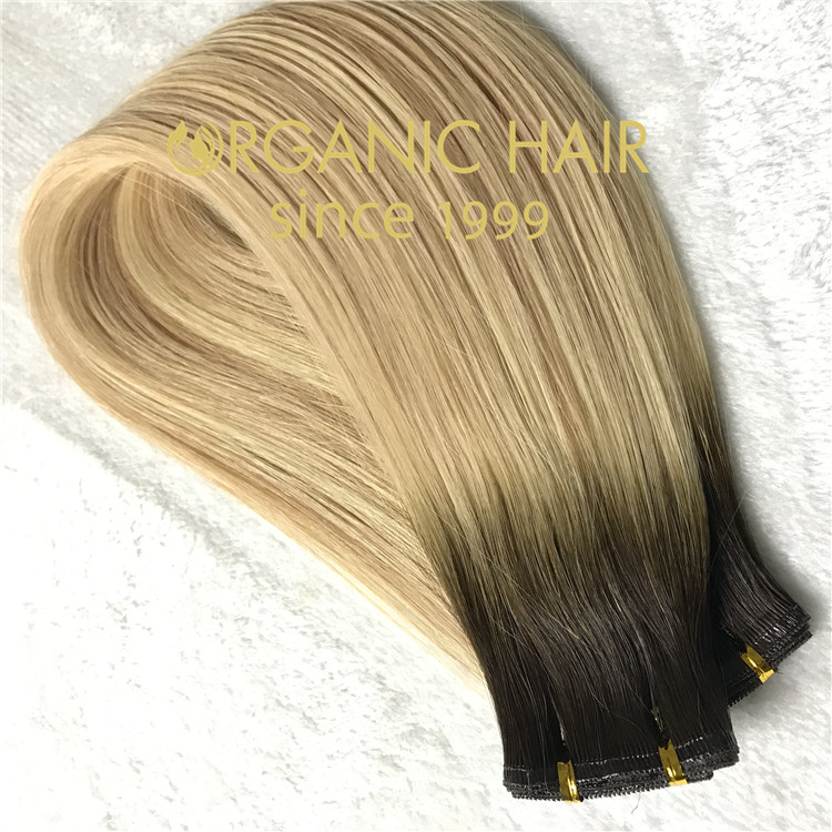 New product flat weft hair extensions  C48